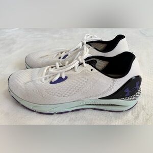 Under Armour HOVR Sonic 4 Running Shoes White Purple Unisex Size 11